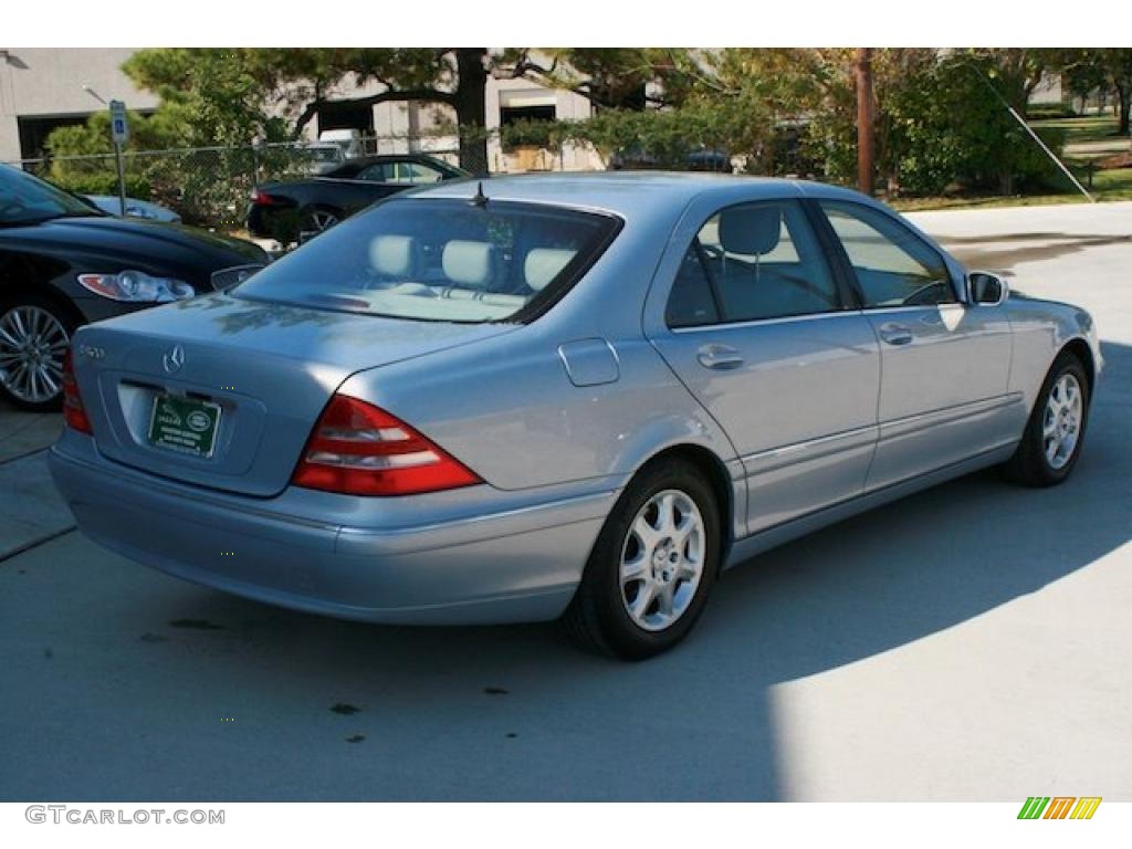 2002 S 500 Sedan - Horizon Blue Metallic / Ash photo #11