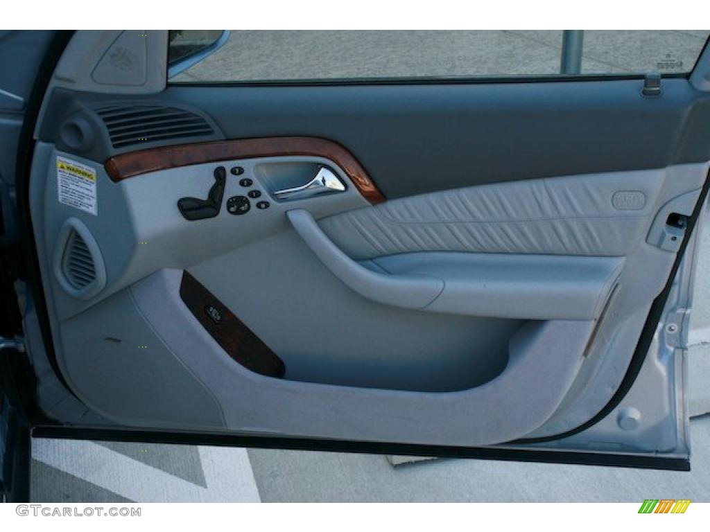 2002 Mercedes-Benz S 500 Sedan Ash Door Panel Photo #40247920