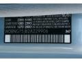 347: Horizon Blue Metallic 2002 Mercedes-Benz S 500 Sedan Color Code