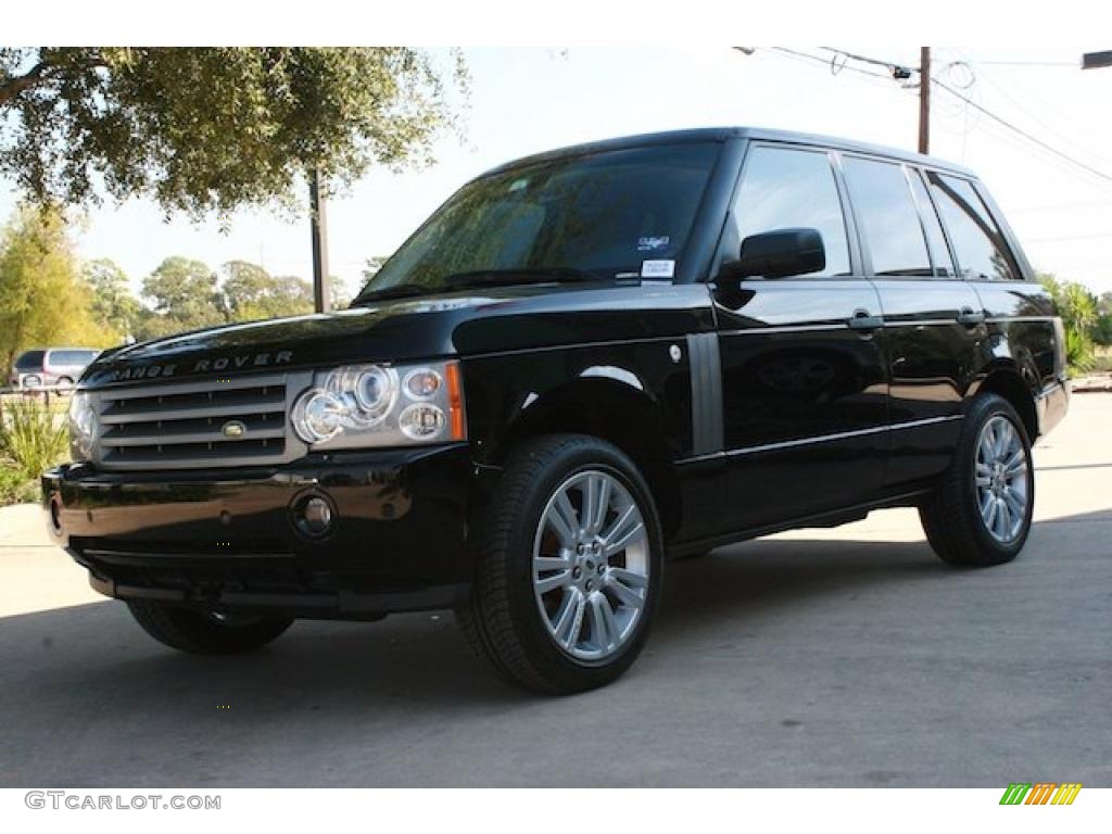 2008 Range Rover V8 HSE - Java Black Pearlescent / Jet Black photo #2