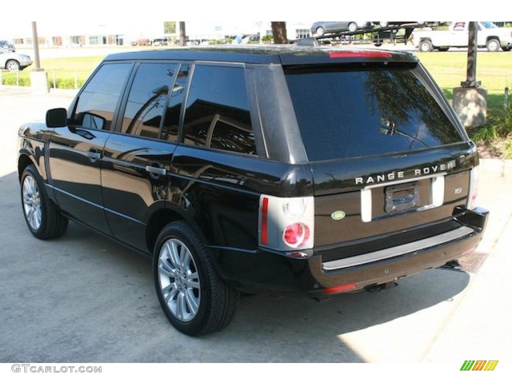 2008 Range Rover V8 HSE - Java Black Pearlescent / Jet Black photo #9