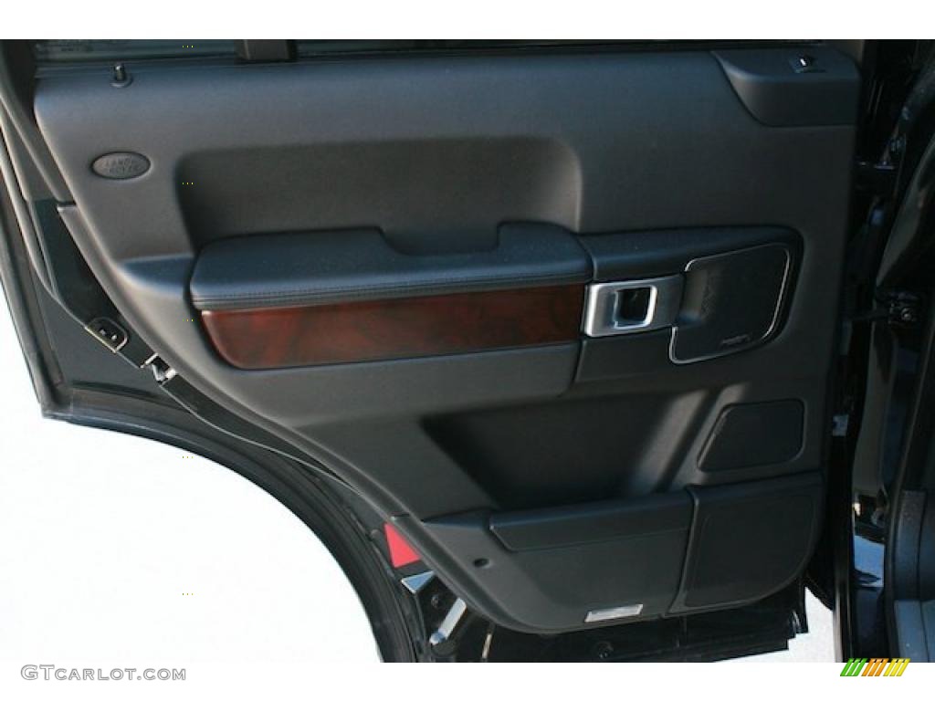 2008 Range Rover V8 HSE - Java Black Pearlescent / Jet Black photo #42