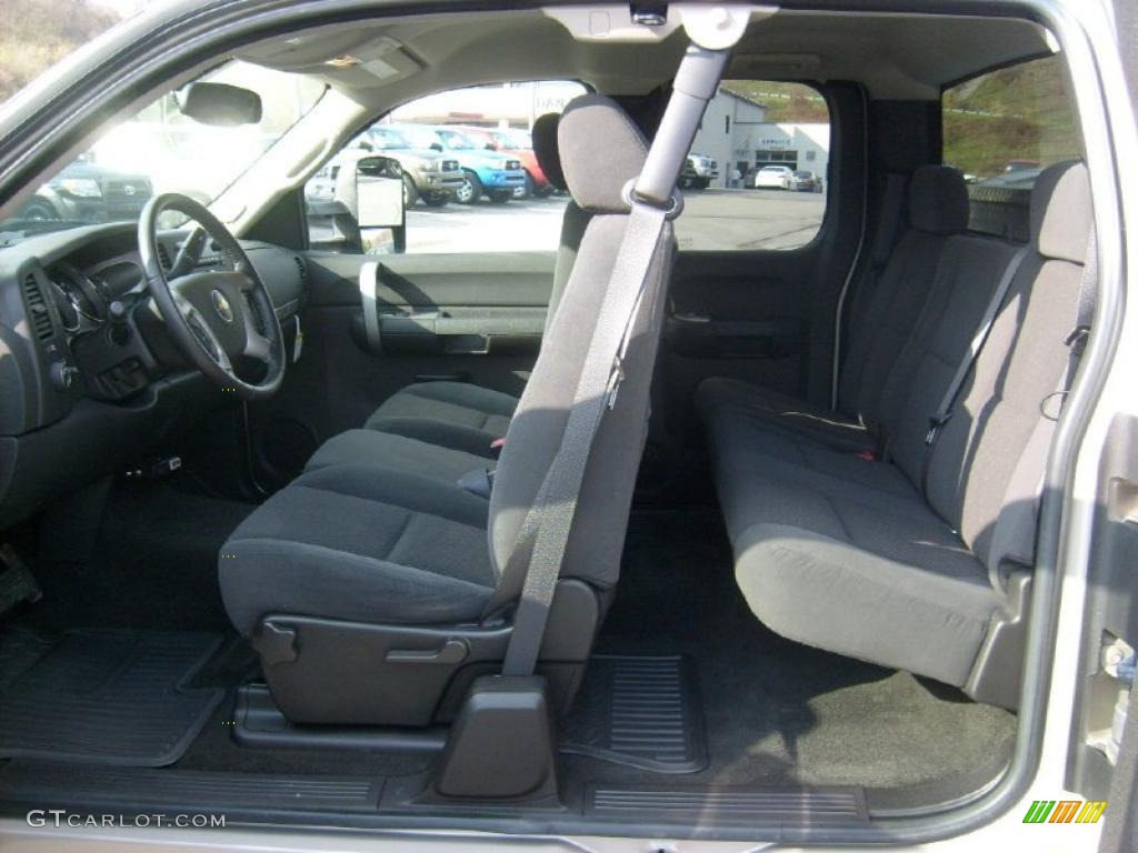 Ebony Interior 2007 Chevrolet Silverado 2500HD LT Extended Cab 4x4 Photo #40255942
