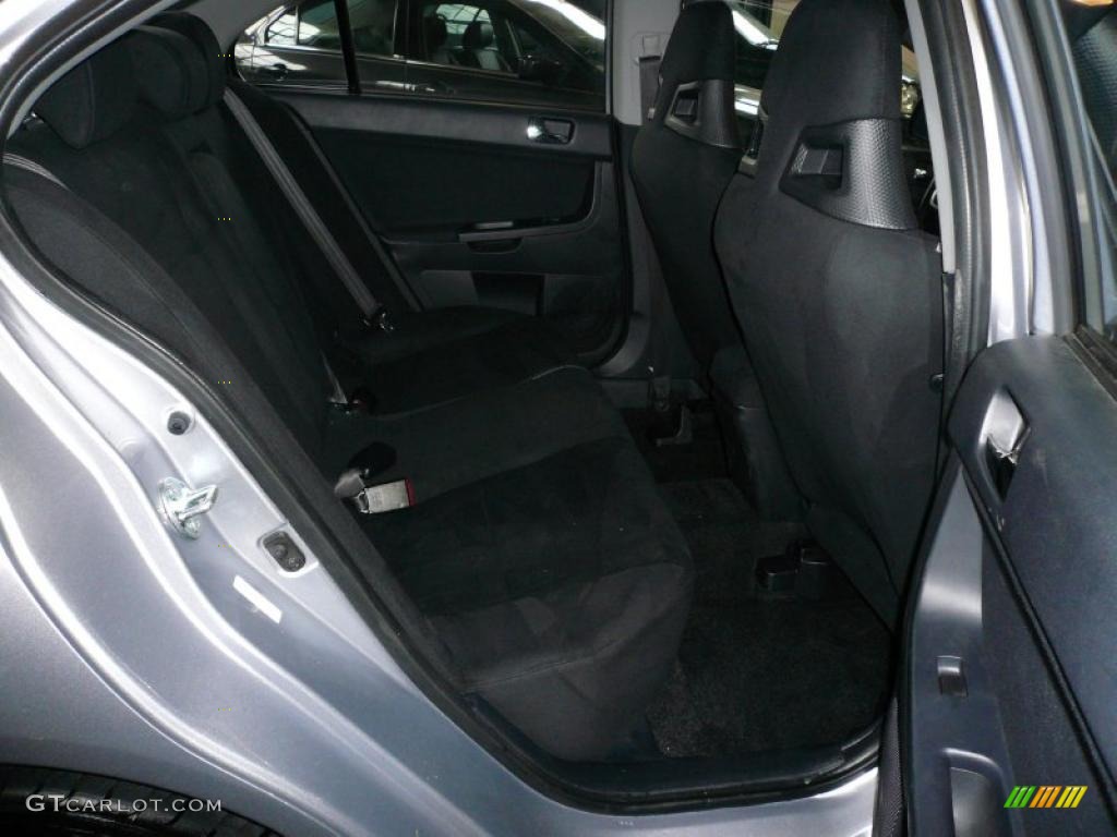 Black Interior 2008 Mitsubishi Lancer Evolution GSR Photo #40256262