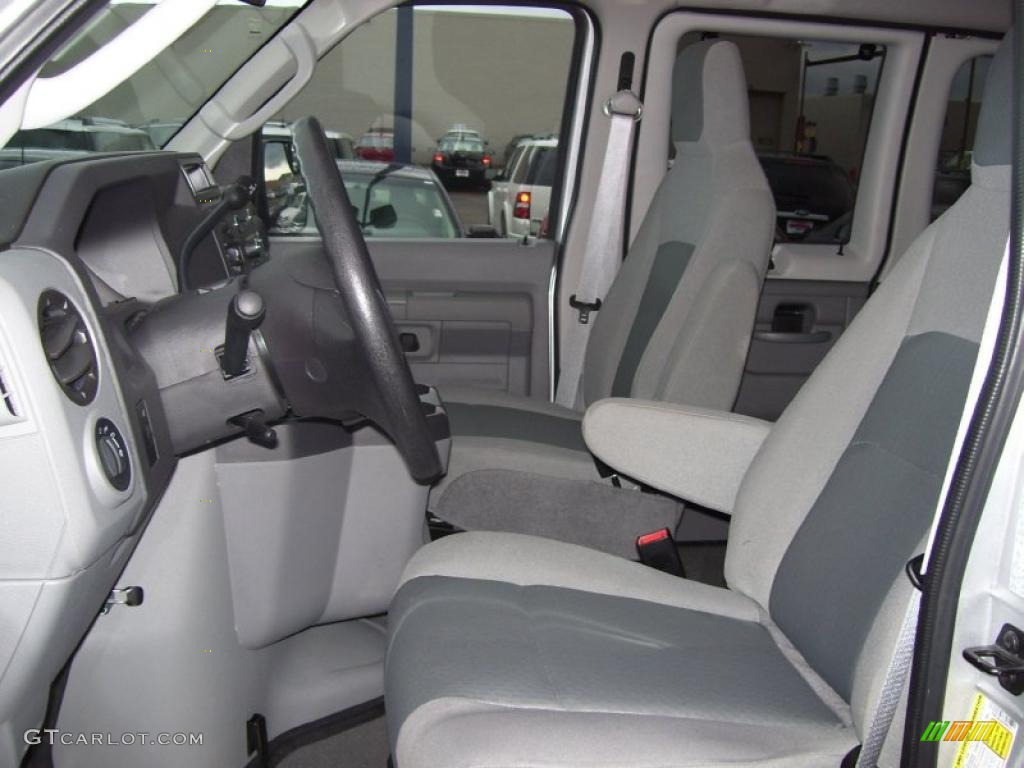 Medium Flint Interior 2010 Ford E Series Van E350 XLT Passenger Photo #40257326