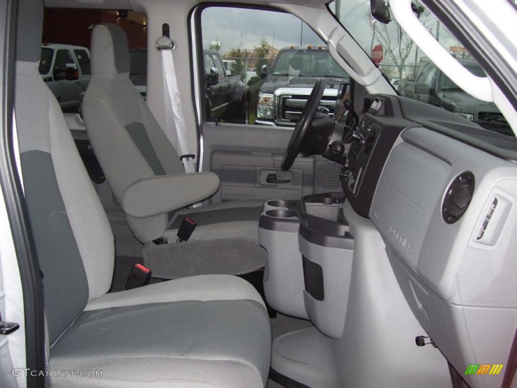 Medium Flint Interior 2010 Ford E Series Van E350 XLT Passenger Photo #40257354