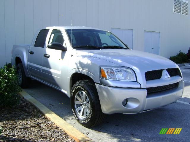 2008 Raider LS Double Cab - Sierra Silver Metallic / Slate photo #1