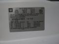 2010 GMC Savana Van 2500 Cargo Info Tag