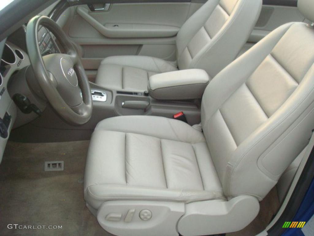 Ecru Interior 2004 Audi A4 1.8T Cabriolet Photo #40260138