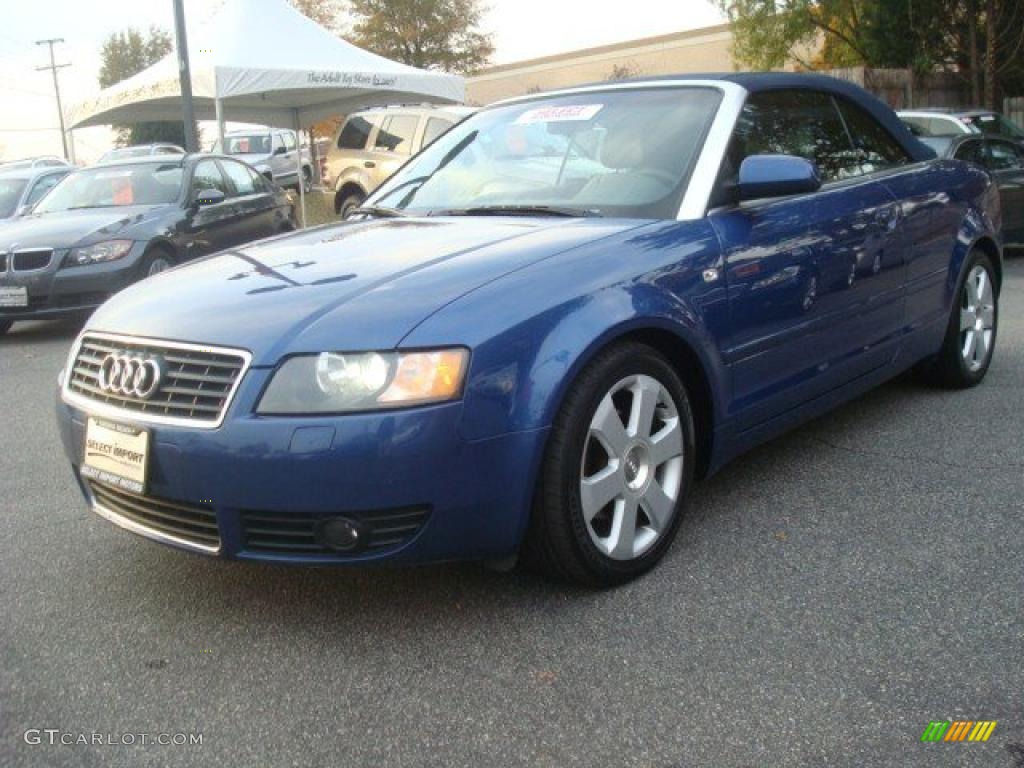 Caribic Blue Pearl 2004 Audi A4 1.8T Cabriolet Exterior Photo #40260306