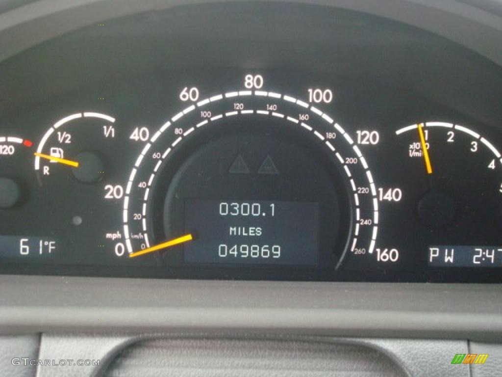 2002 Mercedes-Benz CL 500 Gauges Photo #40262982