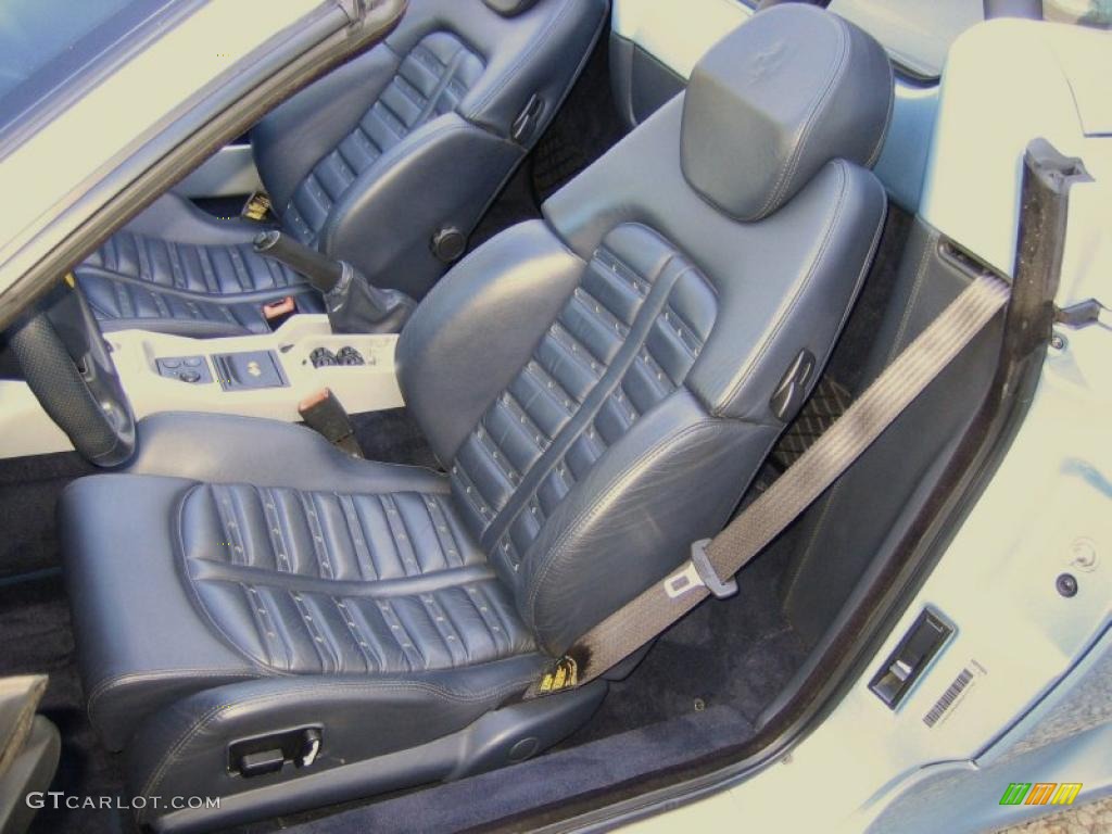 Blu Scuro (Dark Blue) Interior 2003 Ferrari 360 Spider F1 Photo #40264395