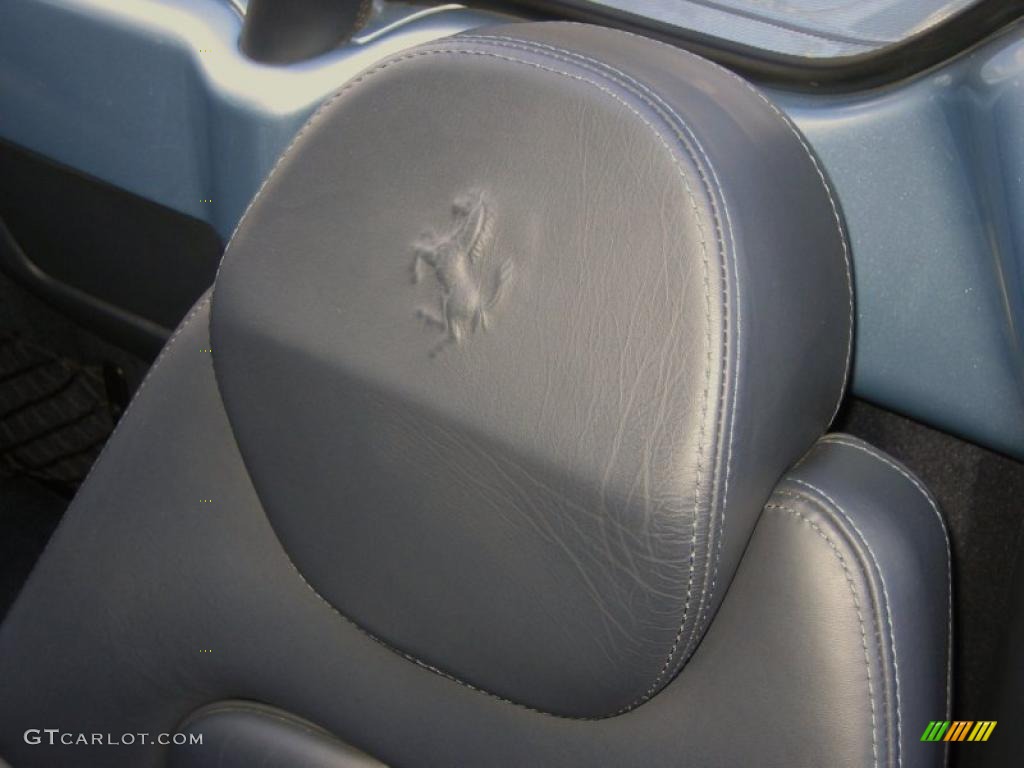 Blu Scuro (Dark Blue) Interior 2003 Ferrari 360 Spider F1 Photo #40264422