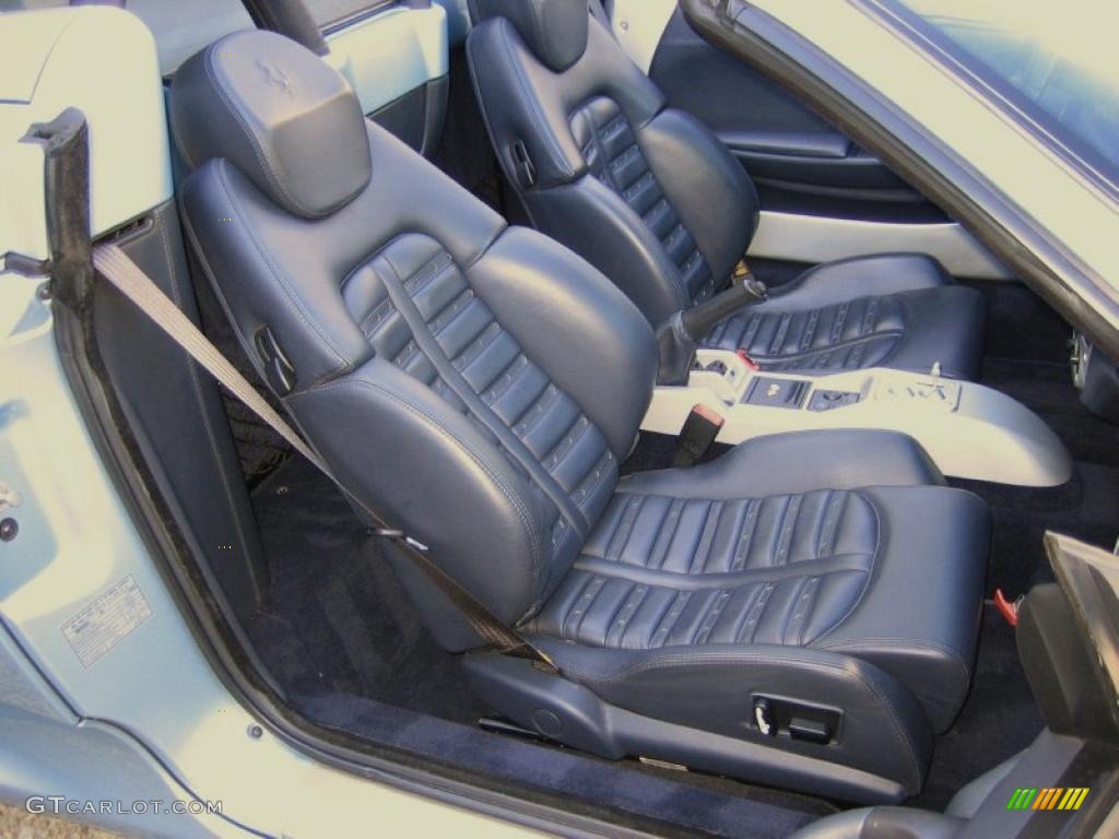 Blu Scuro (Dark Blue) Interior 2003 Ferrari 360 Spider F1 Photo #40264462