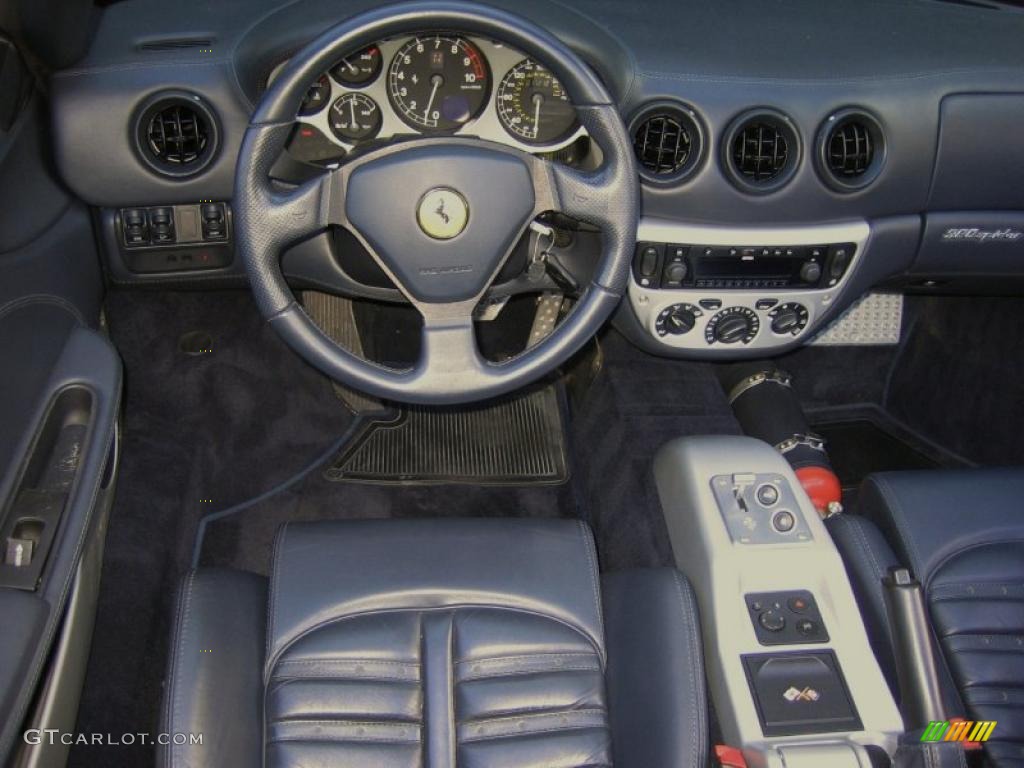 2003 Ferrari 360 Spider F1 Blu Scuro (Dark Blue) Dashboard Photo #40264506