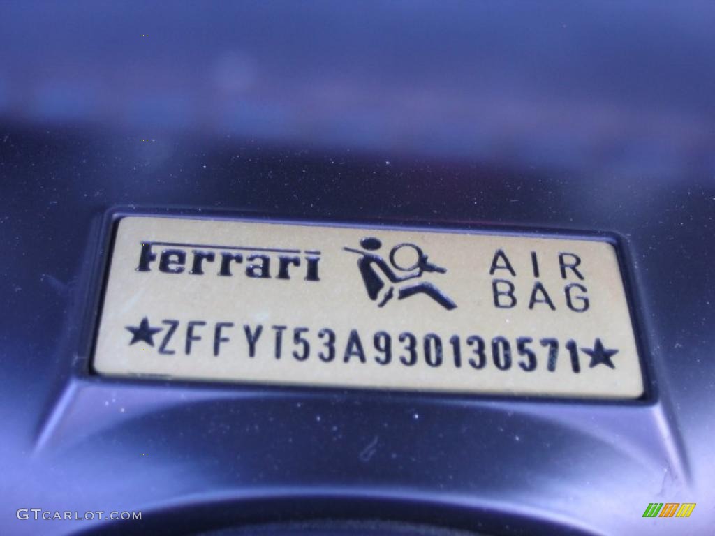 2003 Ferrari 360 Spider F1 Marks and Logos Photo #40264902