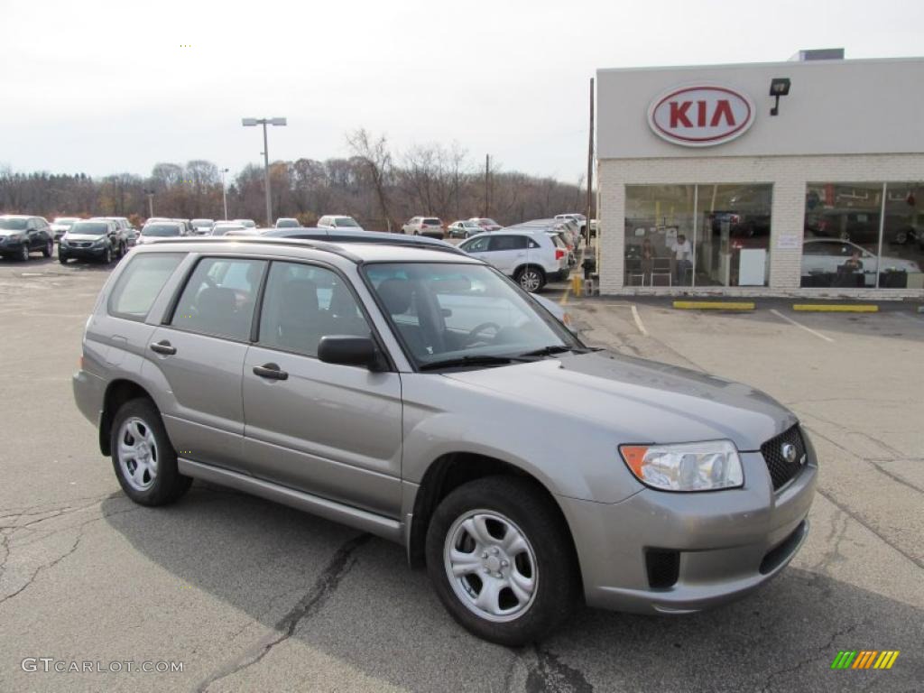 2007 Forester 2.5 X Sports - Crystal Gray Metallic / Graphite Gray photo #1