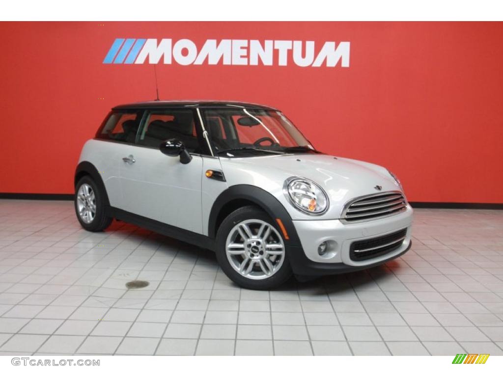 2011 Cooper Hardtop - White Silver Metallic / Carbon Black photo #1