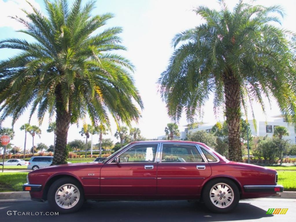 1994 XJ XJ6 - Regency Red Pearl / Barley photo #1