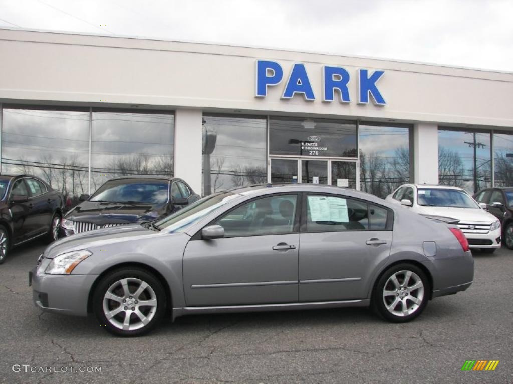 2007 Maxima 3.5 SE - Precision Gray Metallic / Charcoal photo #25