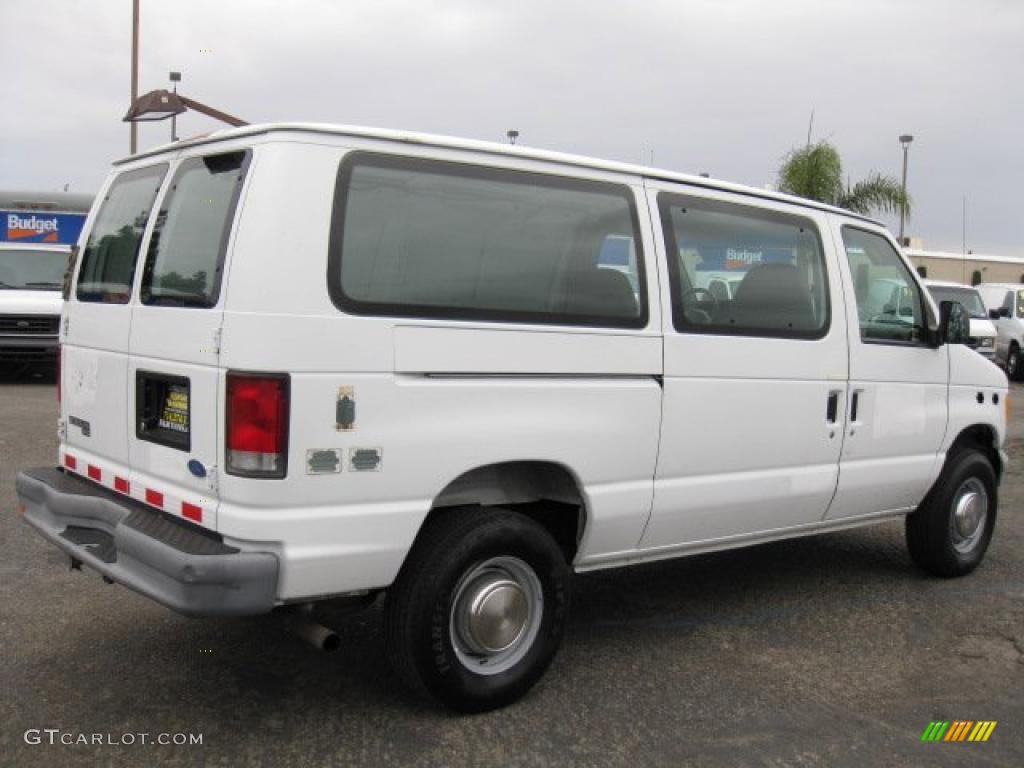 1997 E Series Van E350 Cargo - Oxford White / Medium Graphite photo #6