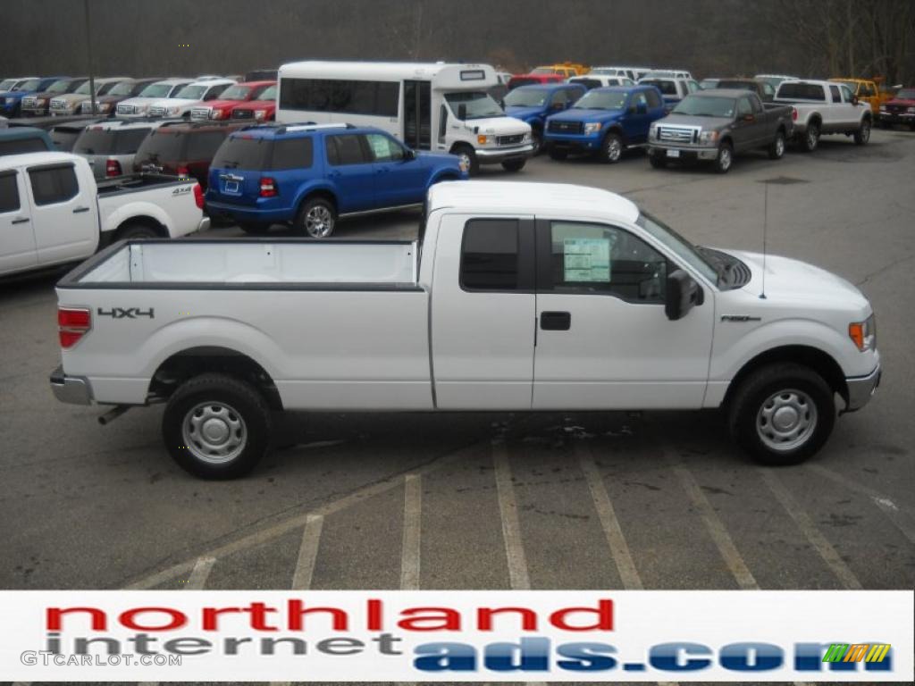 2010 F150 XLT SuperCab 4x4 - Oxford White / Medium Stone photo #5