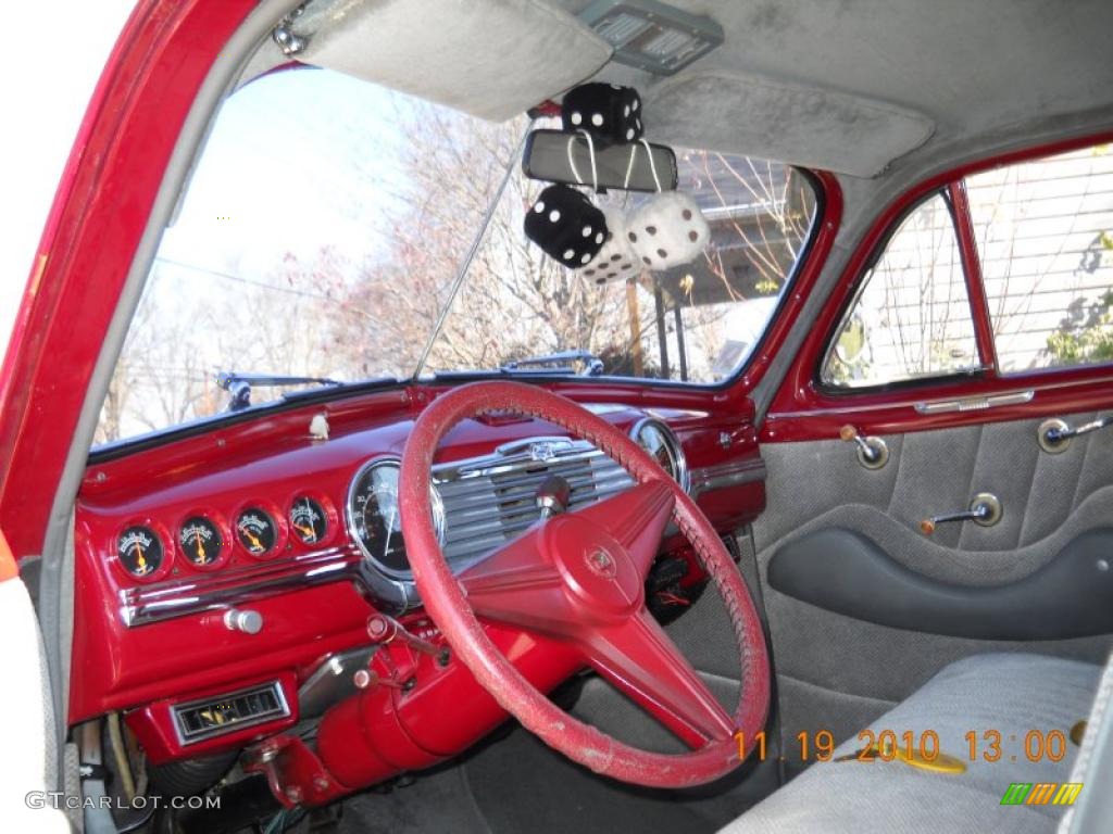 Red/Gray Interior 1948 Chevrolet Fleetmaster Sport Coupe Photo #40270338