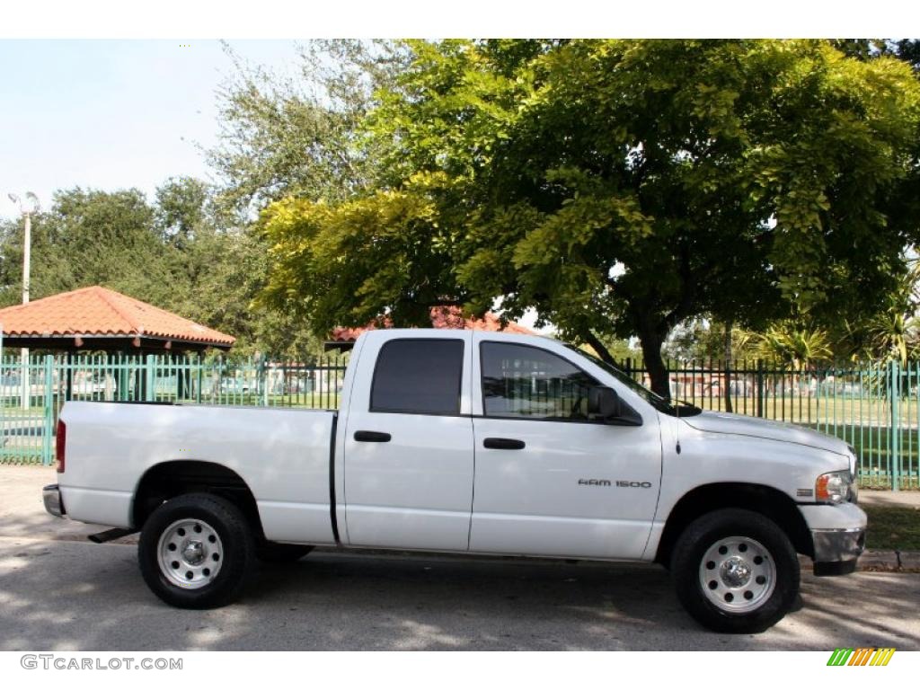 2004 Ram 1500 ST Quad Cab 4x4 - Bright White / Dark Slate Gray photo #10