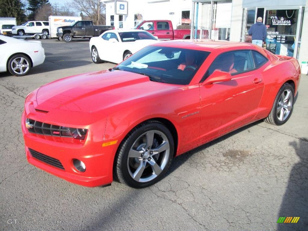 Inferno Orange Metallic 2011 Chevrolet Camaro SS/RS Coupe Exterior Photo #40275918