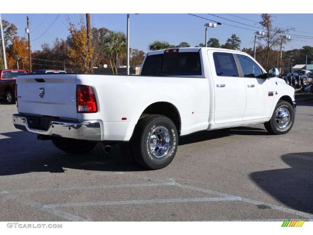 Bright White 2011 Dodge Ram 3500 HD Laramie Crew Cab Dually Exterior Photo #40278438