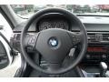 Black Dakota Leather Steering Wheel Photo for 2011 BMW 3 Series #40279430