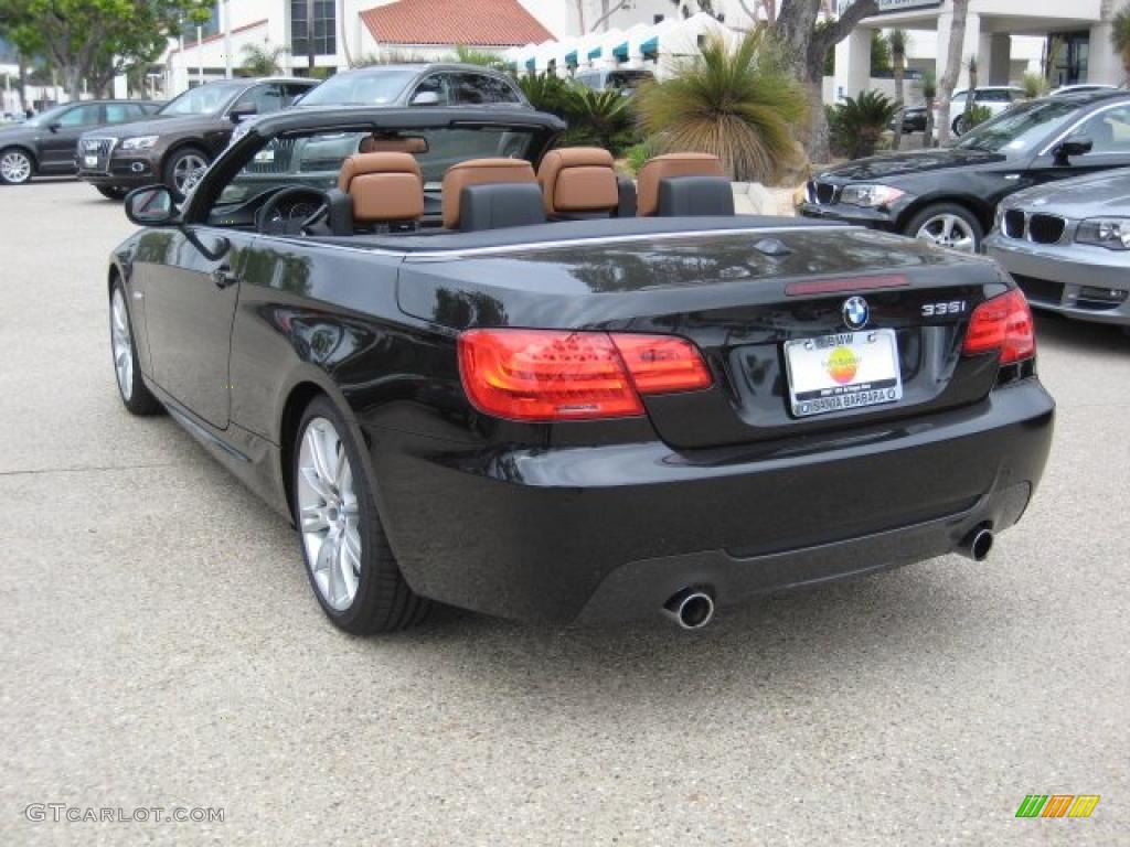 2011 3 Series 335i Convertible - Black Sapphire Metallic / Saddle Brown Dakota Leather photo #4