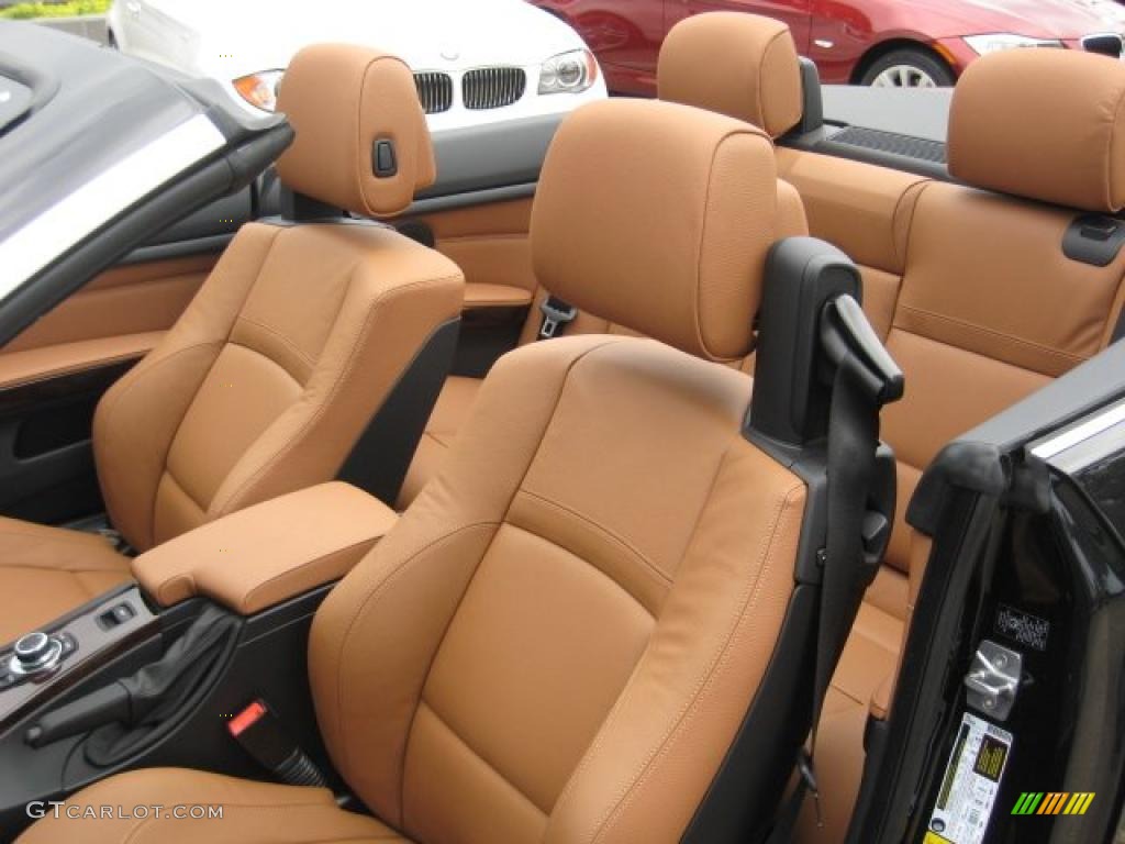 Saddle Brown Dakota Leather Interior 2011 BMW 3 Series 335i Convertible Photo #40279766