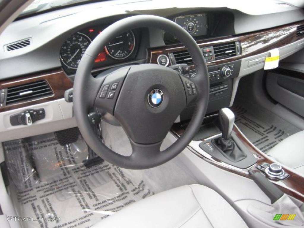 Gray Dakota Leather Interior 2011 BMW 3 Series 335d Sedan Photo #40279826