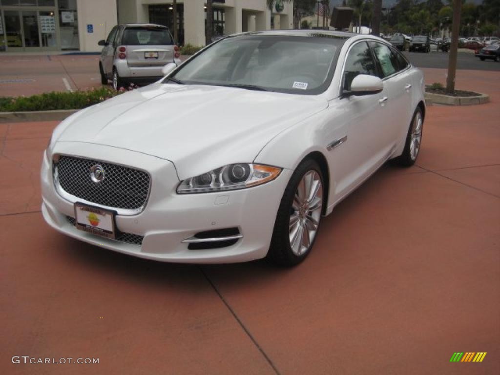Polaris White 2011 Jaguar XJ XJ Supercharged Exterior Photo #40280226