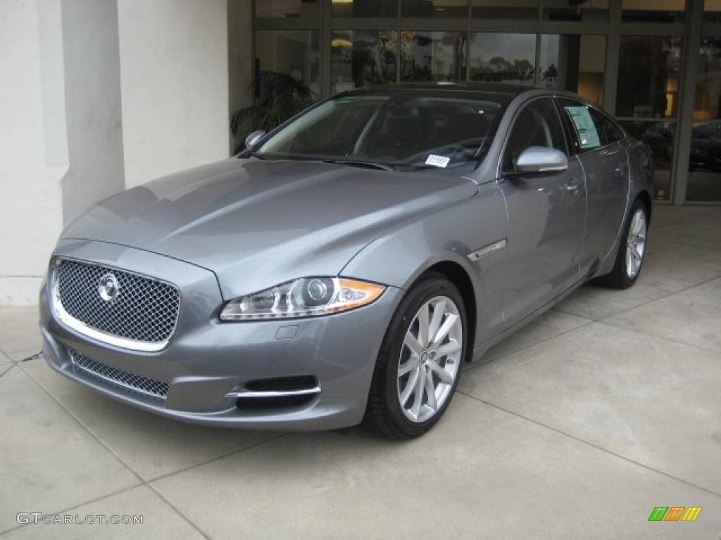 2011 XJ XJ - Lunar Grey Metallic / Jet Black/Jet Black photo #1