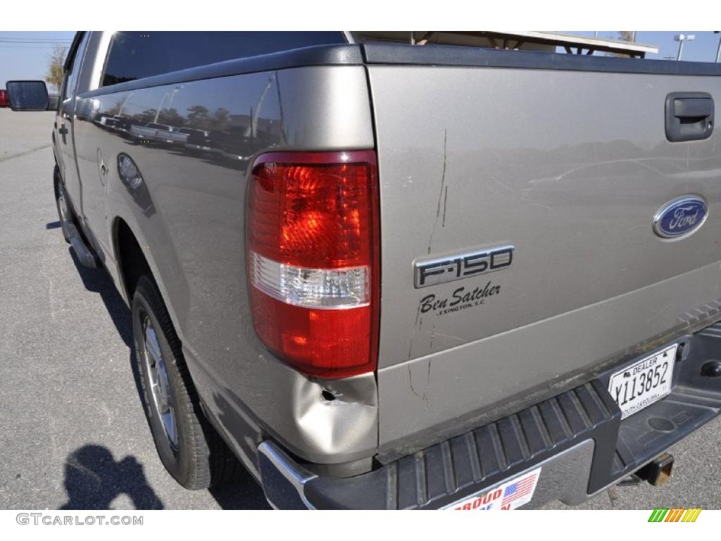 2004 F150 XLT Regular Cab - Dark Shadow Grey Metallic / Dark Flint photo #9