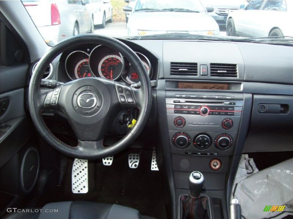2007 Mazda MAZDA3 MAZDASPEED3 Grand Touring Black Dashboard Photo #40281158
