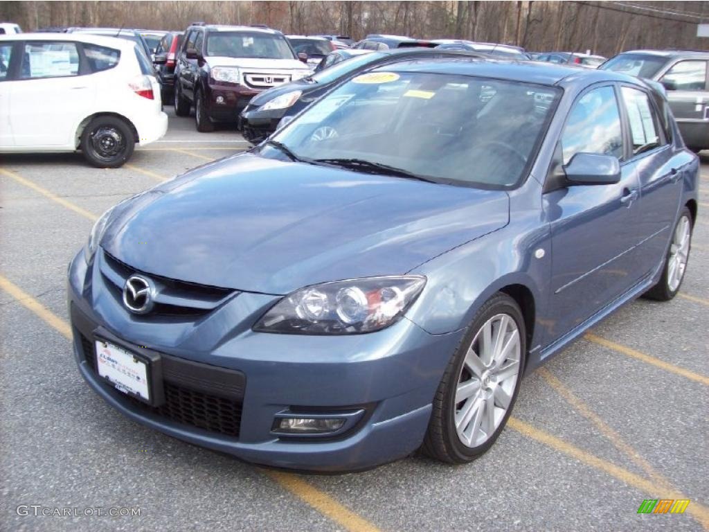 2007 MAZDA3 MAZDASPEED3 Grand Touring - Cosmic Blue Mica / Black photo #22