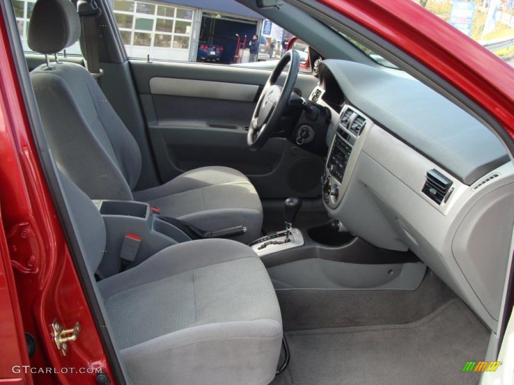 2007 Forenza Sedan - Fusion Red Metallic / Grey photo #13