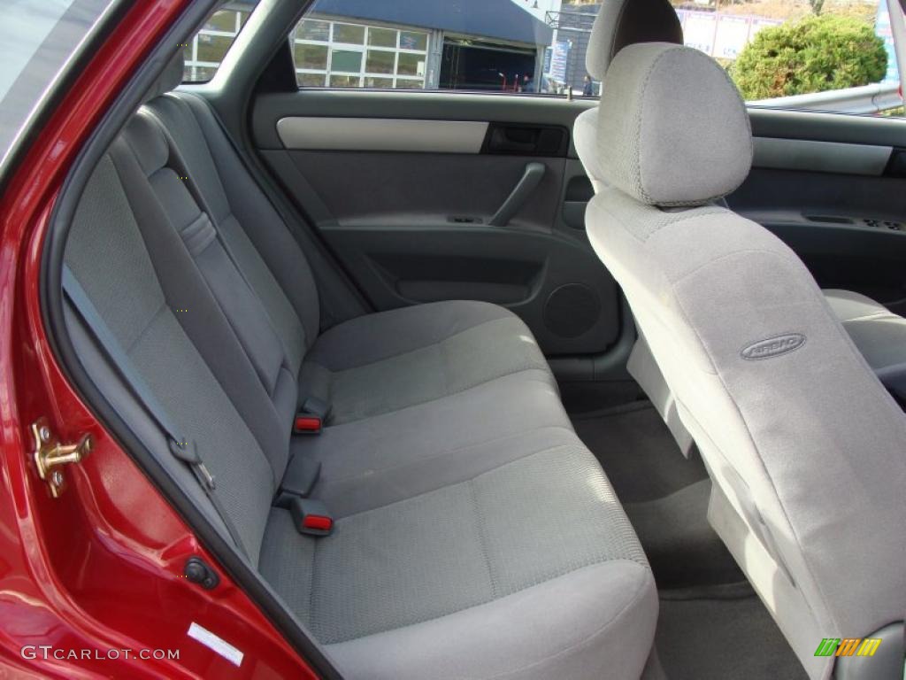2007 Forenza Sedan - Fusion Red Metallic / Grey photo #14
