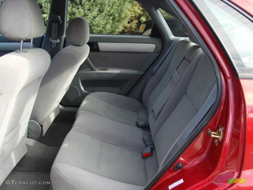 2007 Forenza Sedan - Fusion Red Metallic / Grey photo #15