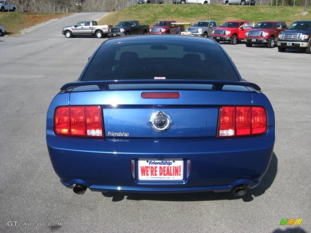 2007 Mustang GT Premium Coupe - Vista Blue Metallic / Dark Charcoal photo #6