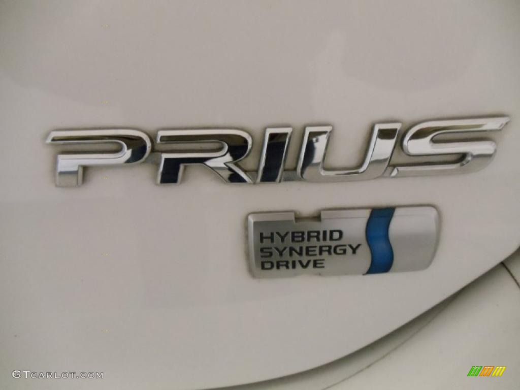2005 Prius Hybrid - Super White / Ivory/Brown photo #12