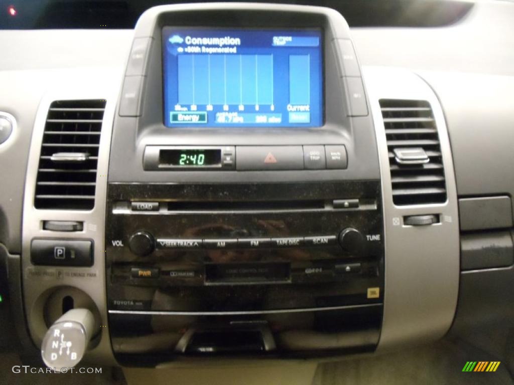 2005 Prius Hybrid - Super White / Ivory/Brown photo #17