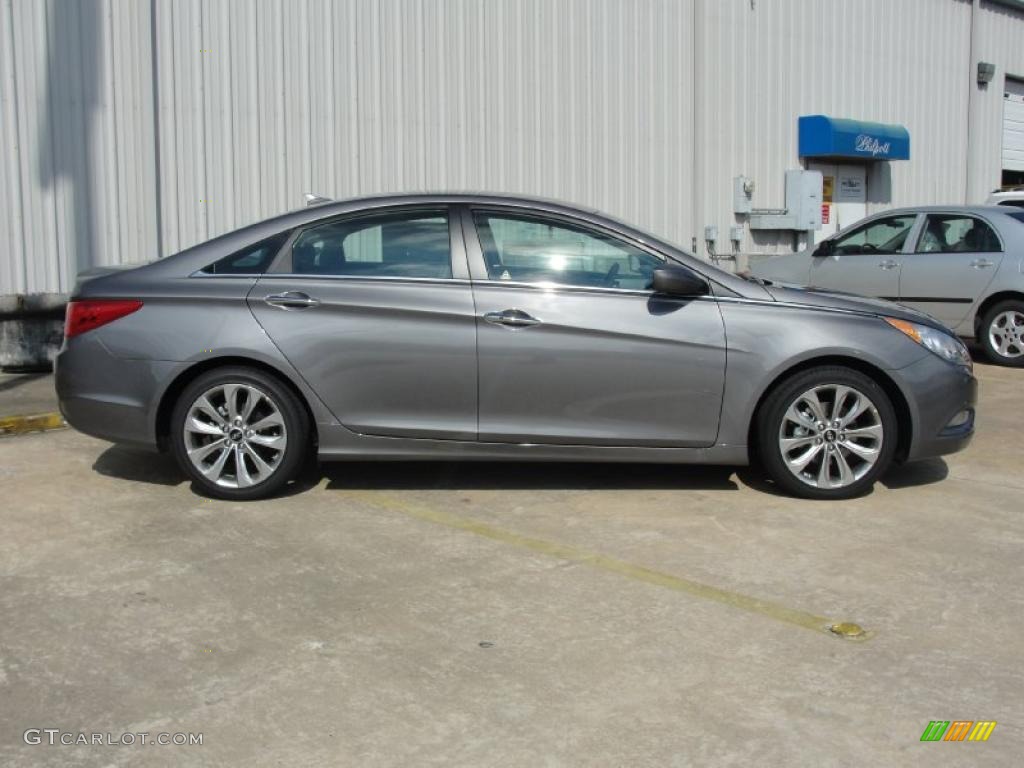 Harbor Gray Metallic 2011 Hyundai Sonata SE Exterior Photo #40288210