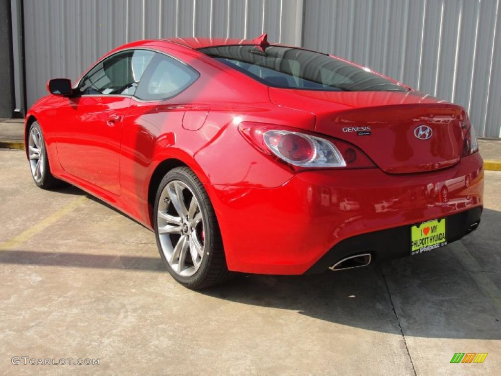 Tsukuba Red 2011 Hyundai Genesis Coupe 3.8 R Spec Exterior Photo #40289342