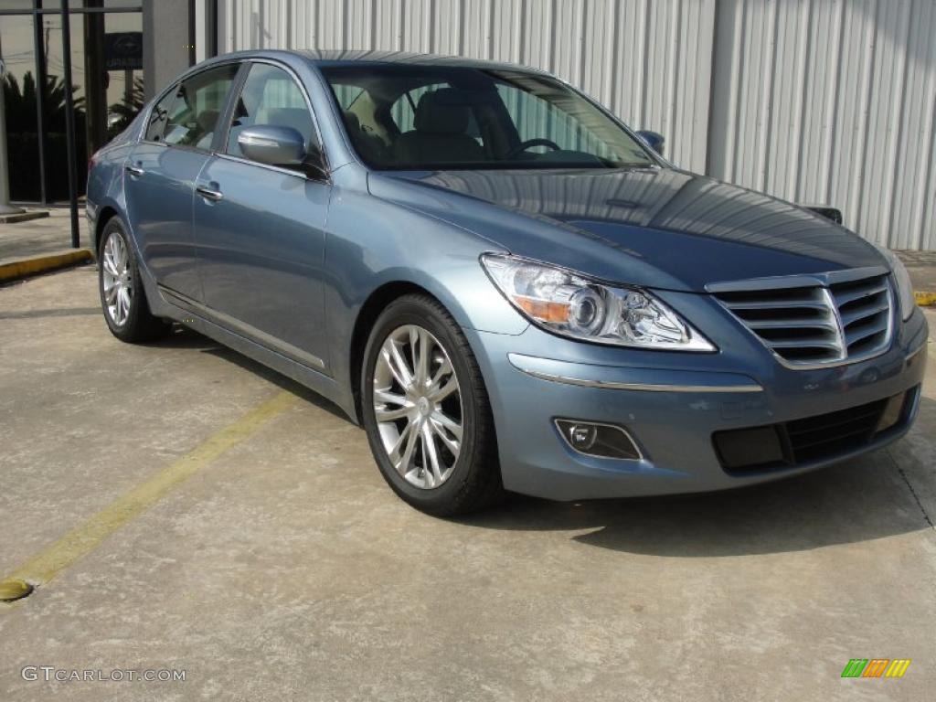 2011 Genesis 4.6 Sedan - Sterling Blue Metallic / Cashmere photo #1