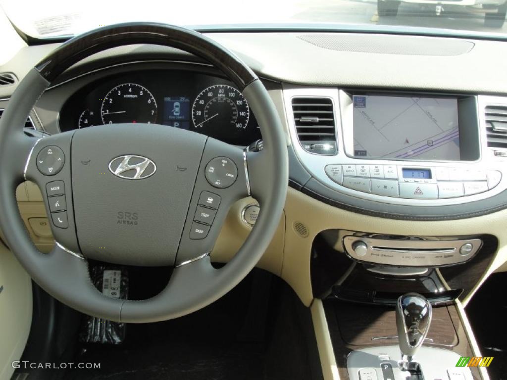 2011 Hyundai Genesis 4.6 Sedan Cashmere Dashboard Photo #40291479