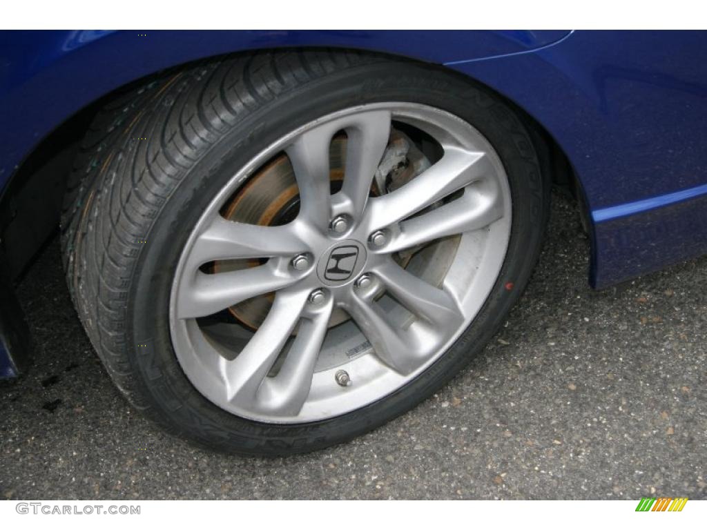 2008 Civic Si Sedan - Fiji Blue Pearl / Black photo #18